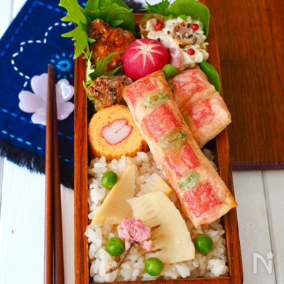 トースターで簡単！カニカマと豆腐のミニ春巻き