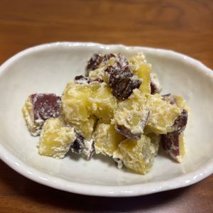 こむぎの作ってみた!投稿(さつまいものハニーチーズサラダ《和えるだけで簡単♪》)