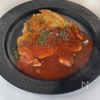 【出汁トマトのパリパリチキンソテー】の工程7