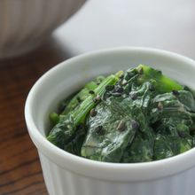 ほうれん草のまろやかピーナッツ和え