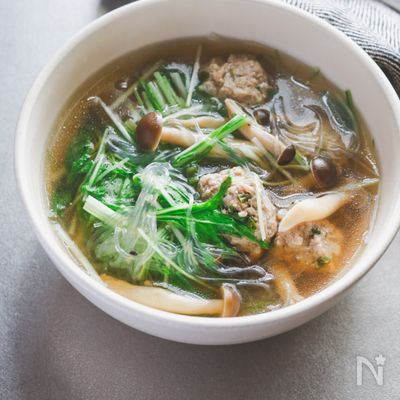 肉団子の春雨スープ