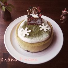 和風クリスマス!?濃厚リッチなNY濃抹茶チーズケーキ♪