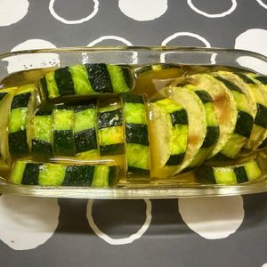 m★egの作ってみた!投稿(ズッキーニの和風マリネ【作り置き】)