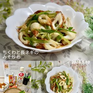 クラ蔵の作ってみた!投稿(ぱぱっと作れる！ちくわと長ネギのみそ炒め)