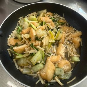 るるんの作ってみた!投稿(【小松菜と油揚げの炒め煮】じゅわ〜と染みる副菜♡作り置きにも)