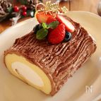 市販のロールケーキで作る！ブッシュドノエル