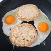 フライパンひとつ『ふわふわ鶏つくね丼』の工程2