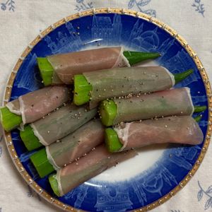 チョビの助の作ってみた!投稿(おつまみに大好評♪【オクラの生ハム巻き】)