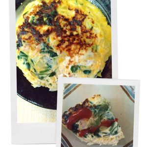 チョロリスの作ってみた!投稿(【簡単スパニッシュオムレツ】フライパンで完成!お手軽オムレツ)