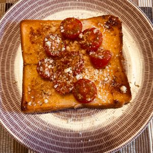 puricoの作ってみた!投稿(焼きトマトの極うまトースト)