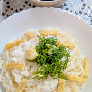 まゆのの作ってみた!投稿(【とろろもずくそうめん】ひんやり♪)