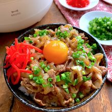 加圧でとろっとろ〝つゆだくとろとろ牛たま丼〟冷凍保存ok
