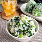 栄養満点☆ソフトケールの菜飯。
