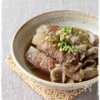 大根の豚巻きとまいたけのじんわり煮