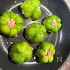 パプリカ（ピーマン）の肉詰め　トマトフォンデュソースでの工程3