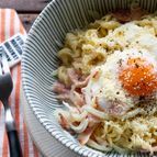 【レンジだけ】子供でも作れるカルボラーメン