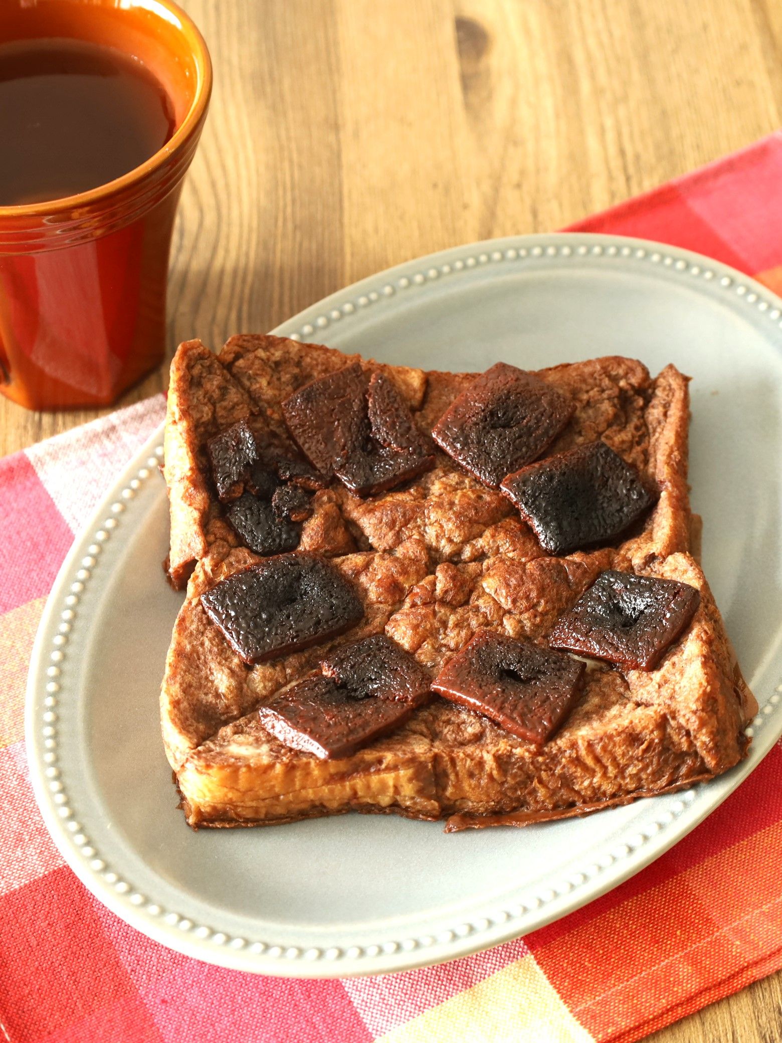 ザクザクチョコにふっくらパン！ダブルチョコフレンチトースト