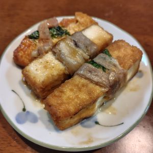 1296006の作ってみた!投稿(とろ～りチーズがたまらない♪厚揚げ大葉肉巻き)