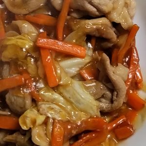1207859の作ってみた!投稿(丼にもおススメ！豚こまで絶品とろみ野菜炒め)