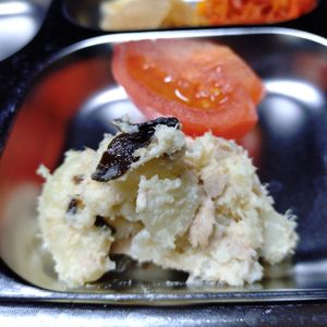 そらの作ってみた!投稿(あっさりおいしい！塩昆布とツナのポテサラ)