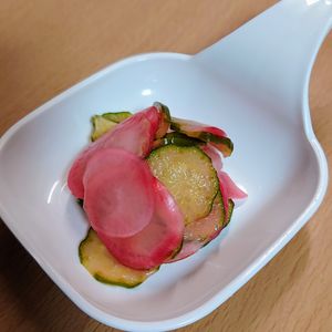 まゆのの作ってみた!投稿(【彩りにはコレ！】ラディッシュの甘酢漬け)