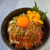楽ラク手抜キッチン🐶🐾の作ってみた!投稿(【マグロの漬け丼】卵黄・ごま油でまろやか簡単1人分)