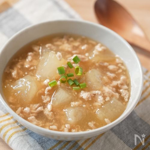 夏の副菜に【冬瓜の中華そぼろあん】