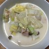ゆくゆくの作ってみた!投稿(ほっこり♩白菜とベーコンのミルクスープ)