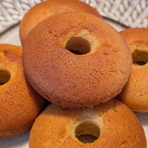 🐰YUN🐰の作ってみた!投稿(バター不使用！焼くまで5分【基本の米粉ドーナツ】)
