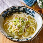 【汁も美味しい！白菜と豚肉の出汁うどん】ランチに夜食に/簡単