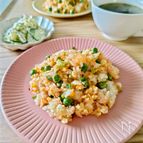 【明太子炒飯】春の味覚「ぶんどまめ」と「わけぎ」を加えて♪