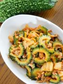 ゴーヤとキムチの炒めもの