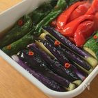 【つくりおき】麺つゆで簡単に！夏野菜の南蛮漬け。