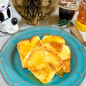 のりのり🐾🎀🤍の作ってみた!投稿(思い立ったらすぐに食べられる【時短フレンチトースト】)
