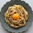 レンジで4分！簡単まぜるだけ！塩昆布バターうどん