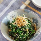 春菊としらすのくるみ和え