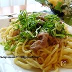 レンジで簡単美味しい！塩焼きそば（温玉乗せ）