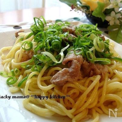 レンジで簡単美味しい!塩焼きそば(温玉乗せ)