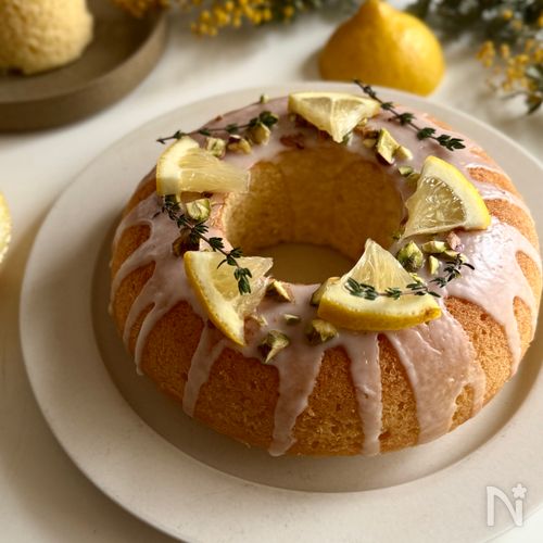 【炊飯器で簡単】カフェで出てきそう♪可愛すぎるレモンケーキ