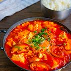 ご飯にかけると最高！スンドゥブチャグリ(スンドゥブ旨辛煮)