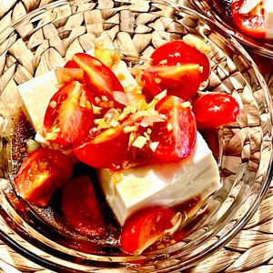 michuの作ってみた!投稿(箸休めに！ミニトマトの中華風冷ややっこ)