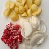 ［じゃがいもと豚肉の粒マスタード炒め］シンプルだけど美味しいの下準備
