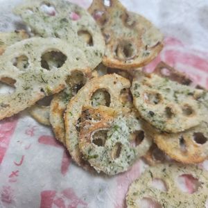 まあむの作ってみた!投稿(つまみ食い禁止！止まらないのり塩れんこん【おつまみに最高】)