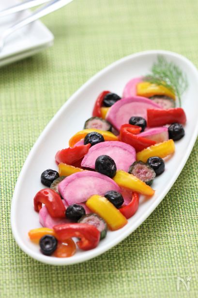 ブルーベリーとかぶのピクルス