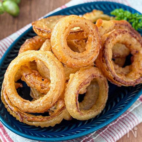家にある材料で簡単に♪冷めてもサクサク【オニオンリング】