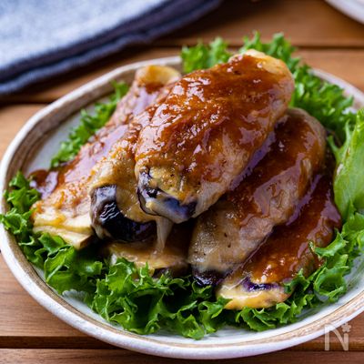 焼肉のたれで簡単なすチーズ肉巻き
