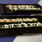 アスパラトビ子サンド☆サワーマヨゆず胡椒

