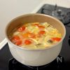 ほんのりカレー風味♩トマたまスープの工程2