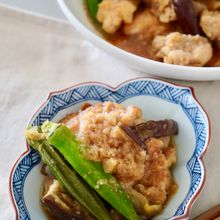 鶏肉となすのみぞれ煮【甘酸っぱい味がクセになる】