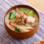 担々麺風みそ汁_具だくさんでたのしい♪おいしい♪